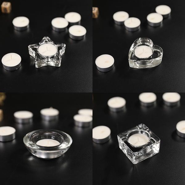 decorative objects & figurines transparent glass candle holder home decoration candles tray for tea wax heart star shape
decorative objects & figurines transparent glass candle holder home decoration candles tray for tea wax heart star shape