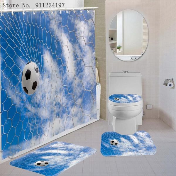 shower curtains 3d football field flame waterproof curtain with 12 hooks 4 piece bath mat set anti-slip carpet toilet lid cover
shower curtains 3d football field flame waterproof curtain with 12 hooks 4 piece bath mat set anti-slip carpet toilet lid cover