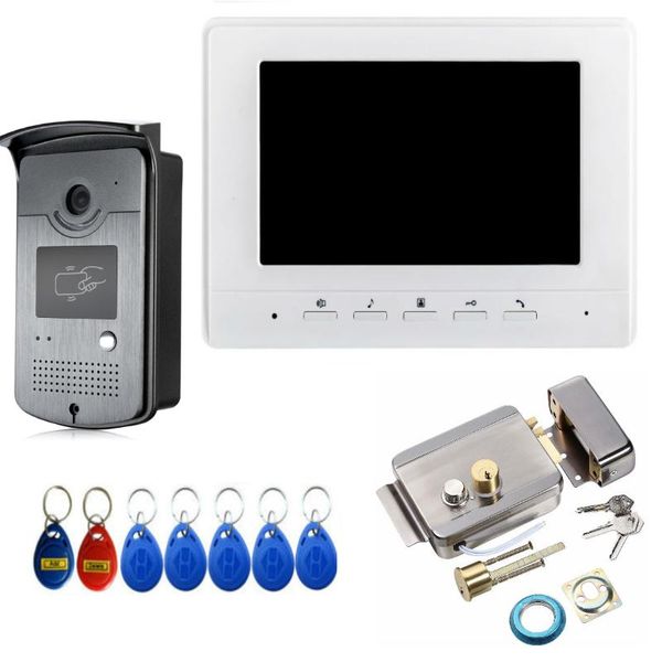 video door phones home visual intercom doorbell 7'' lcd wired phone system rifd cards 1000tvl outdoor camera support unlock
video door phones home visual intercom doorbell 7'' lcd wired phone system rifd cards 1000tvl outdoor camera support unlock