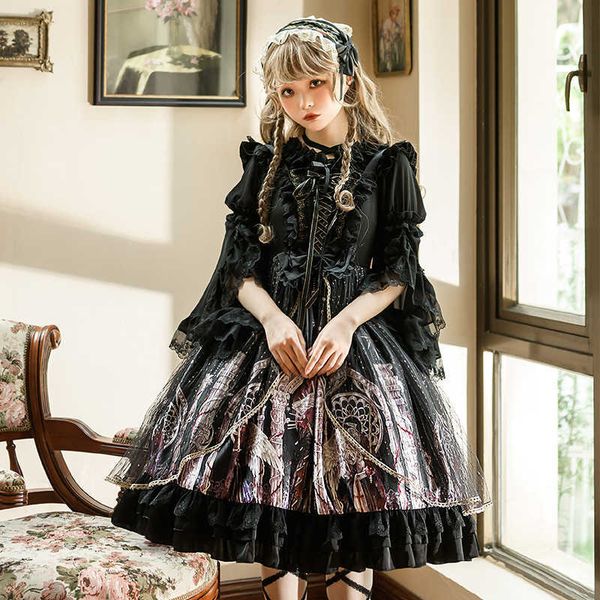 is guardian always dark in summer, black lovely student lolita princs drs and suspender, Black;gray
is guardian always dark in summer, black lovely student lolita princs drs and suspender, Black;gray