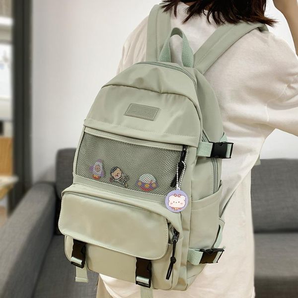 backpack women waterproof nylon kawaii mesh female student school bag college girl cute badge fashion book net lady
backpack women waterproof nylon kawaii mesh female student school bag college girl cute badge fashion book net lady