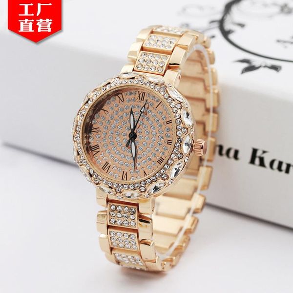 wristwatches diamond rose gold women's watch quartz fashion ladies bracelet clock relogio feminino 2021, Slivery;brown
wristwatches diamond rose gold women's watch quartz fashion ladies bracelet clock relogio feminino 2021, Slivery;brown