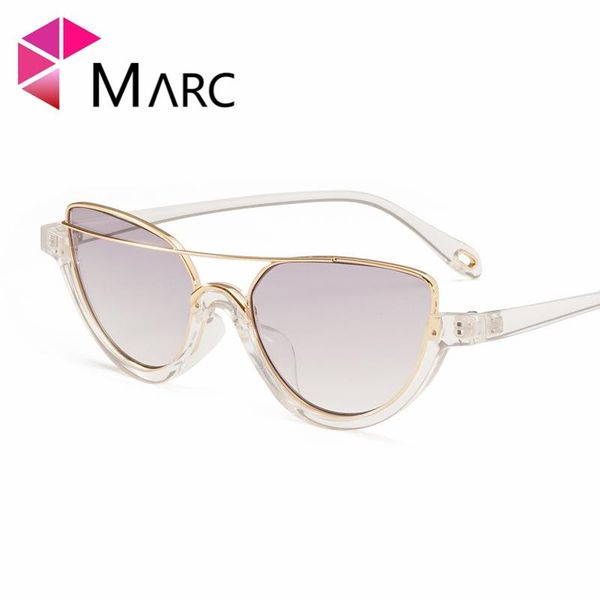 marc new sun classic trendy sunglasses design women glasses vintage pink small transparent oval cat brand eye shades jvkps, White;black
marc new sun classic trendy sunglasses design women glasses vintage pink small transparent oval cat brand eye shades jvkps, White;black