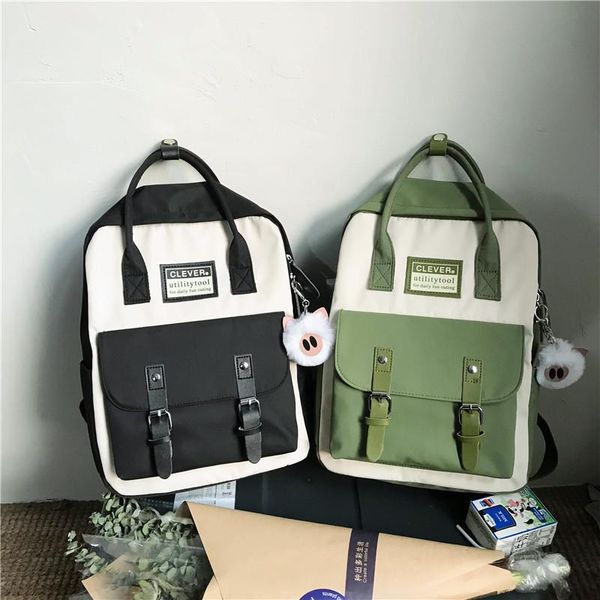 backpack 2021 tide large capacity contrast color student school bag portable travel wild
backpack 2021 tide large capacity contrast color student school bag portable travel wild