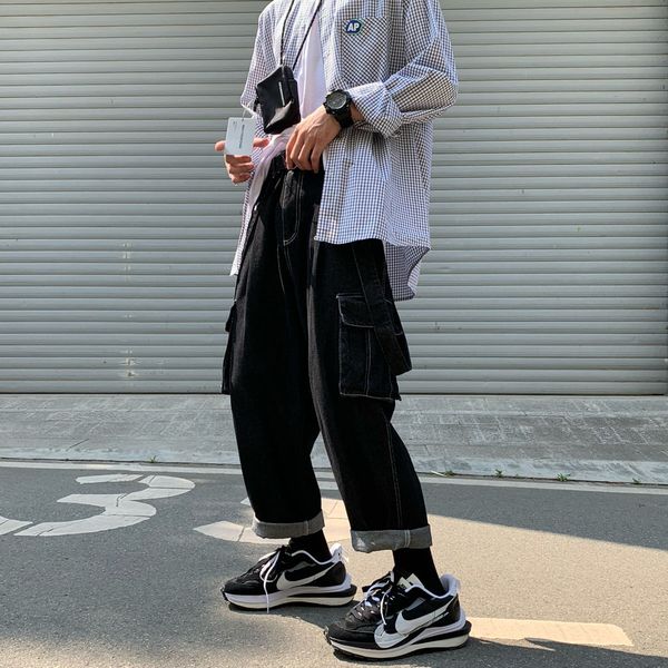 2021 new men's fashion salopettes romper jumpsuit male overalls straight casual pants popular denim trousers baggy homme jeans -2xl f4, Blue
2021 new men's fashion salopettes romper jumpsuit male overalls straight casual pants popular denim trousers baggy homme jeans -2xl f4, Blue