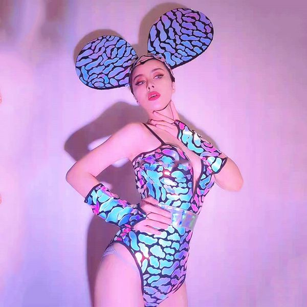 nightclub bar dj costume irregular mirror bodysuit ears headwear gogo dancer rave clothes cosplay party stage outfit vdb3125, Black;red
nightclub bar dj costume irregular mirror bodysuit ears headwear gogo dancer rave clothes cosplay party stage outfit vdb3125, Black;red