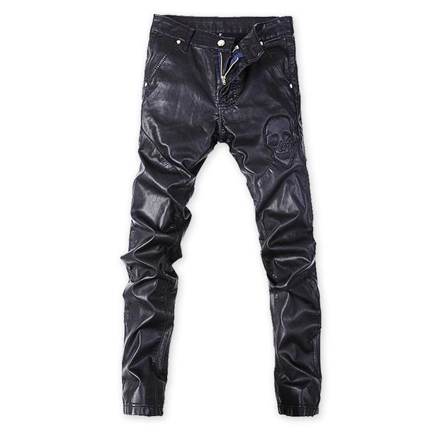 faux leather trousers pants men skulls rivet motorcycle windproof autumn winter trousers male casual skinny slim fit pant man, Black
faux leather trousers pants men skulls rivet motorcycle windproof autumn winter trousers male casual skinny slim fit pant man, Black