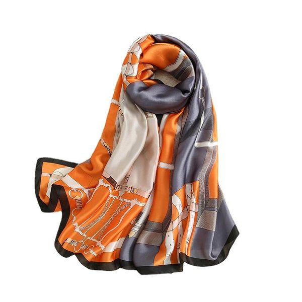 scarves 2021 spring 180*90cm fashion silk scarf women's large satin printed beach long luxury towel customized gift hijab lady girl, Blue;gray
scarves 2021 spring 180*90cm fashion silk scarf women's large satin printed beach long luxury towel customized gift hijab lady girl, Blue;gray