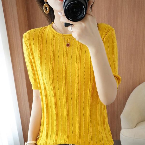 women's t-shirt summer style 100% pure cotton short-sleeved o-neck knitted pullover vest wispy leisure plus size, White
women's t-shirt summer style 100% pure cotton short-sleeved o-neck knitted pullover vest wispy leisure plus size, White