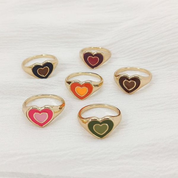 cluster rings 2021 sweet cute green pink purple double layer love drip glaze gold silver color geometric metal ring for women jewelry, Golden;silver
cluster rings 2021 sweet cute green pink purple double layer love drip glaze gold silver color geometric metal ring for women jewelry, Golden;silver