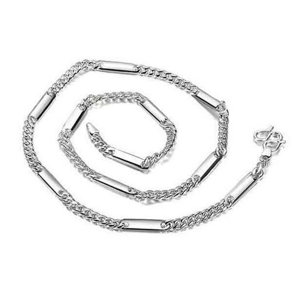 chains silver plated necklace men's flat chain stylish glossy blade simple personality hipster
chains silver plated necklace men's flat chain stylish glossy blade simple personality hipster
