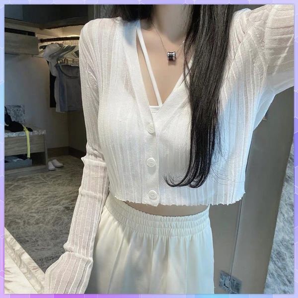 women's swimwear woman's solid beach smock long sleeve thin swimsuit cover up for daily life summer white knit cardigan ice silk c, White;black
women's swimwear woman's solid beach smock long sleeve thin swimsuit cover up for daily life summer white knit cardigan ice silk c, White;black