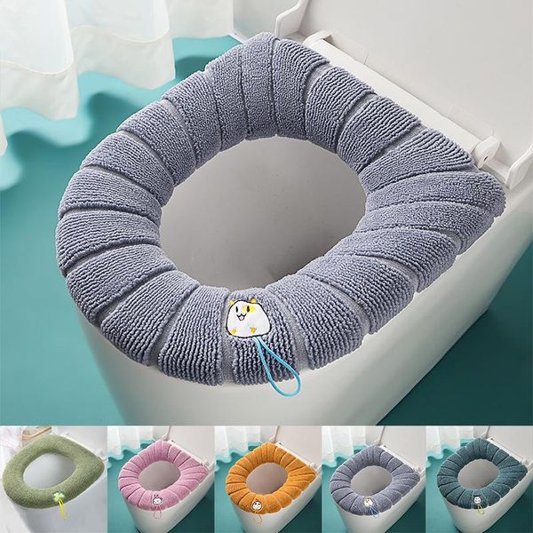 toilet seat covers winter warm cover closestool mat washable knitting solid color soft o-shape pad bidet bathroom accessories
toilet seat covers winter warm cover closestool mat washable knitting solid color soft o-shape pad bidet bathroom accessories