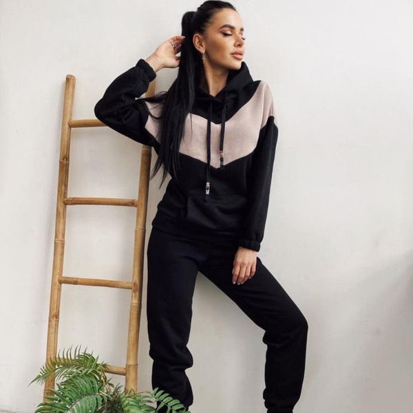 women's tracksuits autumn fashion strip tracksuit long sleeve hooded pullover and high wist pants sports suit ladies street wear, Gray
women's tracksuits autumn fashion strip tracksuit long sleeve hooded pullover and high wist pants sports suit ladies street wear, Gray