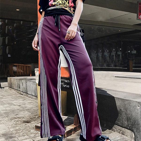 women's pants & capris trend-setter autumn fashion high waist harakuju women casual split button trousters loose, Black;white
women's pants & capris trend-setter autumn fashion high waist harakuju women casual split button trousters loose, Black;white