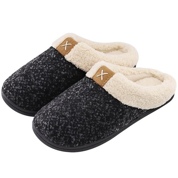 womens winter slippers fur keep warm home shoes woman velvet memory foam comfortable indoor slippers women non slip, Black
womens winter slippers fur keep warm home shoes woman velvet memory foam comfortable indoor slippers women non slip, Black