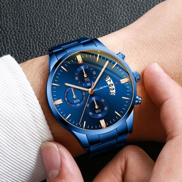 wristwatches fashion quartz watch for men stainless steel mens business watches designer reloj hombre 2021 drop male clock, Slivery;brown
wristwatches fashion quartz watch for men stainless steel mens business watches designer reloj hombre 2021 drop male clock, Slivery;brown