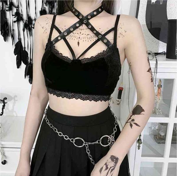 insgirl dark gothic velvet camisole women harajuku mall goth lace trim emo alternative crop tank cotton y2k vests, White
insgirl dark gothic velvet camisole women harajuku mall goth lace trim emo alternative crop tank cotton y2k vests, White