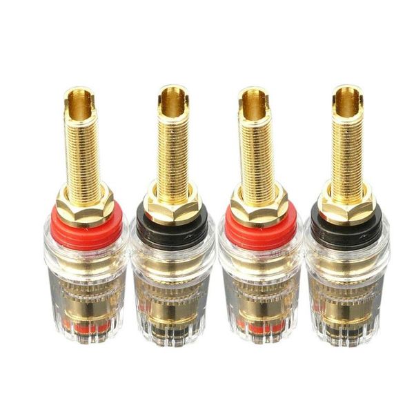 smart power plugs 4pcs brass crystal binding post for thread audio speaker 4mm banana plug terminals connector black & red
smart power plugs 4pcs brass crystal binding post for thread audio speaker 4mm banana plug terminals connector black & red