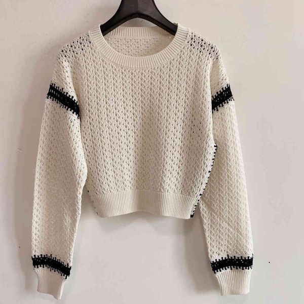 women sweater crochet mujer desinger knit sweaters slim hoodies ins fashion contrast color letter pattern crew neck women's casual pull, White;black
women sweater crochet mujer desinger knit sweaters slim hoodies ins fashion contrast color letter pattern crew neck women's casual pull, White;black