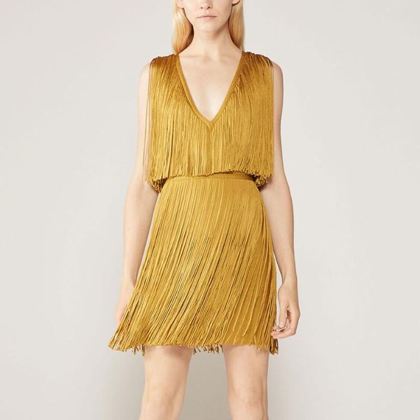 casual dresses fashion golden bodycon mini bandage dress 2021 autumn v-neck sleeveless tassel celebrity runway party vestidos, Black;gray
casual dresses fashion golden bodycon mini bandage dress 2021 autumn v-neck sleeveless tassel celebrity runway party vestidos, Black;gray