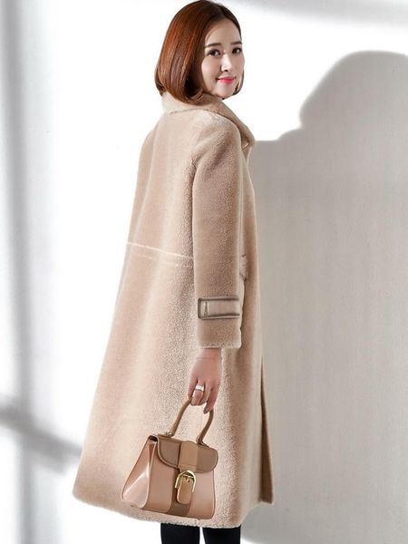 women's fur & faux women 2021 autumn winter natuarl lamb coat female fashion sheep shearing overcoat ladies mid-long loose outwears v19, Black
women's fur & faux women 2021 autumn winter natuarl lamb coat female fashion sheep shearing overcoat ladies mid-long loose outwears v19, Black