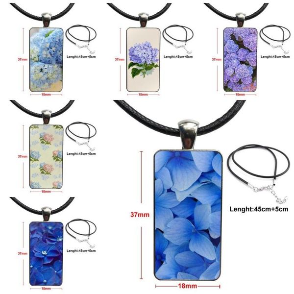pendant necklaces for women blue hydrangea botanical flower glass cabochon necklace rectangle fashion, Silver
pendant necklaces for women blue hydrangea botanical flower glass cabochon necklace rectangle fashion, Silver