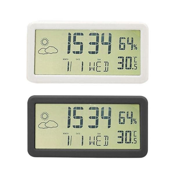 desk & table clocks digital deskclock electronic alarm for bedroom home decor lcd screen with calendar temperature humidity and weather
desk & table clocks digital deskclock electronic alarm for bedroom home decor lcd screen with calendar temperature humidity and weather