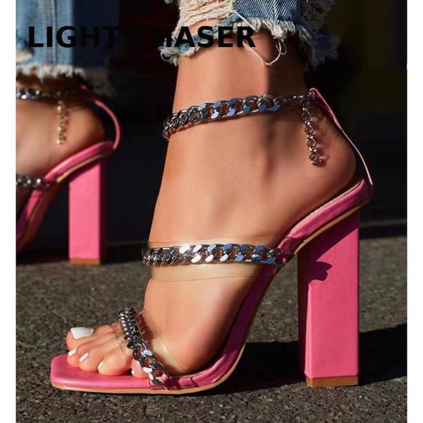 sandals women fashion chain high heels female shoes woman square heel open toe buckle strap ladies party, Black
sandals women fashion chain high heels female shoes woman square heel open toe buckle strap ladies party, Black