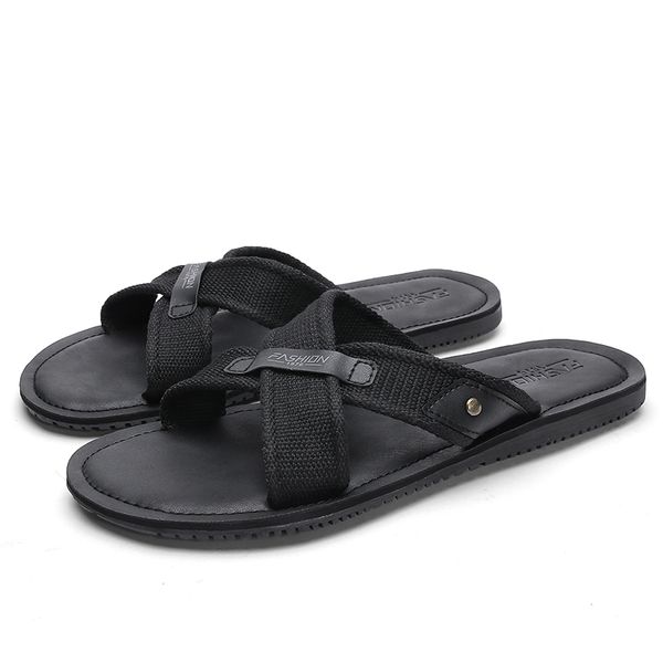 summer beach men casual shoes non-slip canvas indoor slippers men sandals, Black;white
summer beach men casual shoes non-slip canvas indoor slippers men sandals, Black;white