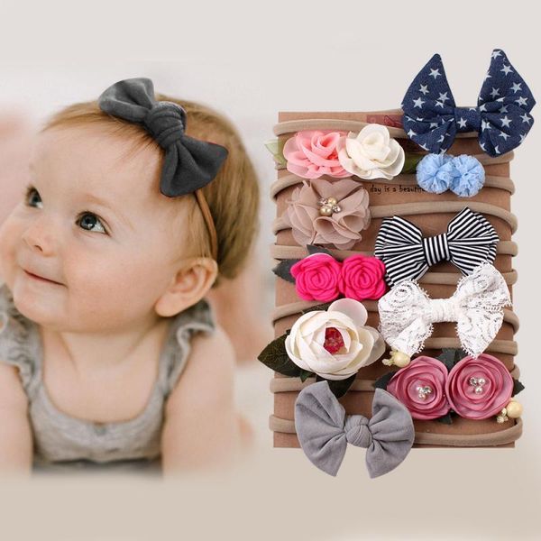 hair accessories 10pcs baby band elastic flower bow-knot infant headdress headwear born toddler headband gift ties for kid, Slivery;white
hair accessories 10pcs baby band elastic flower bow-knot infant headdress headwear born toddler headband gift ties for kid, Slivery;white