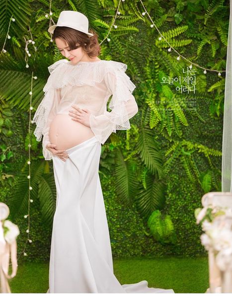 women maternity pgraphy props clothes pregnants short sleeve ruffles solid dress casual comfortable dresses sukienka ciazowa, White
women maternity pgraphy props clothes pregnants short sleeve ruffles solid dress casual comfortable dresses sukienka ciazowa, White