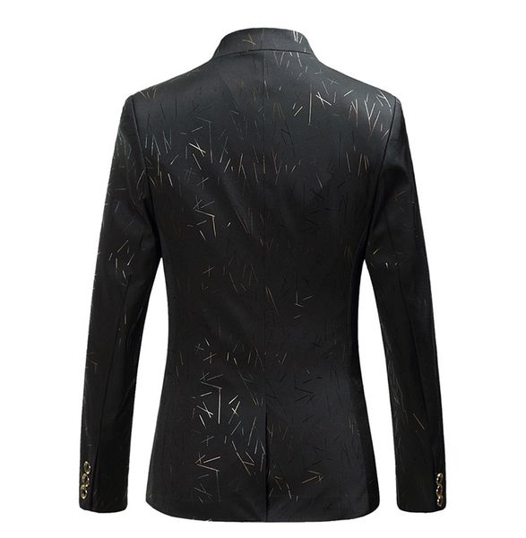 men's suits & blazers korean pyjtrl style men's fine autumn blazer fitting chinese floral robes printedsuit jacket casual fashion, White;black
men's suits & blazers korean pyjtrl style men's fine autumn blazer fitting chinese floral robes printedsuit jacket casual fashion, White;black