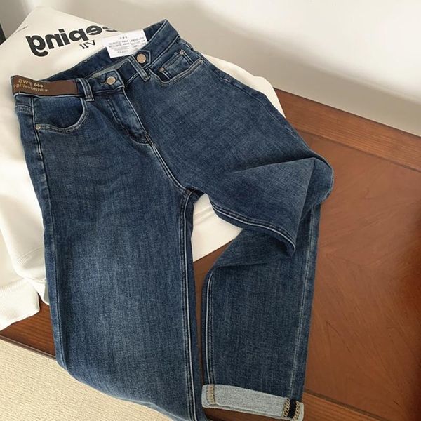 women's jeans four seasons super soft elastic denim fabric h carry buttock female edge stretch cultivate one's morality, Blue
women's jeans four seasons super soft elastic denim fabric h carry buttock female edge stretch cultivate one's morality, Blue