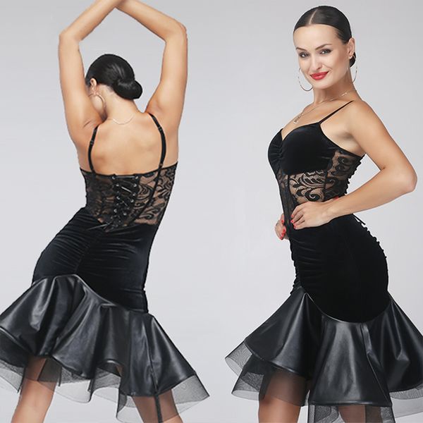latin dance dress black lace dress for women prom wear latin dance practice clothes salsa performance tango costume vdb3241, Black;red
latin dance dress black lace dress for women prom wear latin dance practice clothes salsa performance tango costume vdb3241, Black;red
