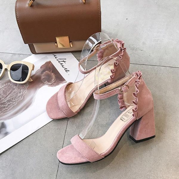 dress shoes women sandals flock female ankle strap chunky high heels party buckle peep toe ladies summer footwear, Black
dress shoes women sandals flock female ankle strap chunky high heels party buckle peep toe ladies summer footwear, Black