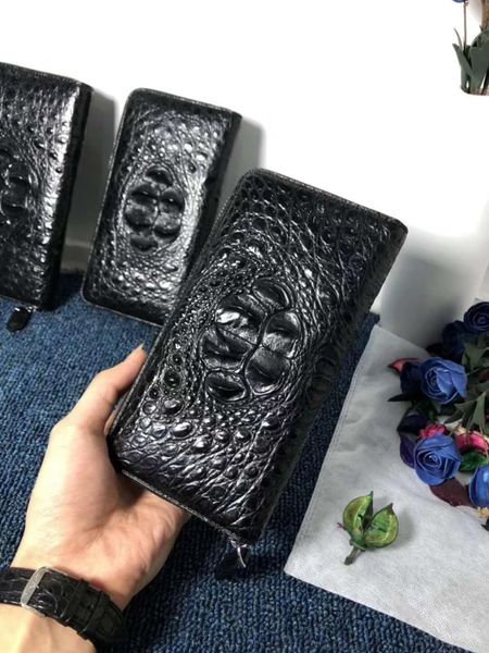 wallets 100% genuine crocodile leather skin wallet and purse alligator head black color long size men zipper solid, Red;black
wallets 100% genuine crocodile leather skin wallet and purse alligator head black color long size men zipper solid, Red;black