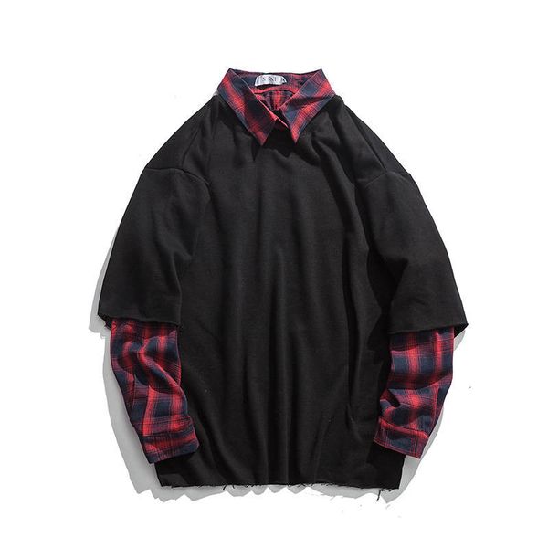 2021 new t-shirt dos hip hop outono tarja splicing primavera falso duas peas de manga comprida t camisa homens casual japo meninos 1o7h, Black
2021 new t-shirt dos hip hop outono tarja splicing primavera falso duas peas de manga comprida t camisa homens casual japo meninos 1o7h, Black