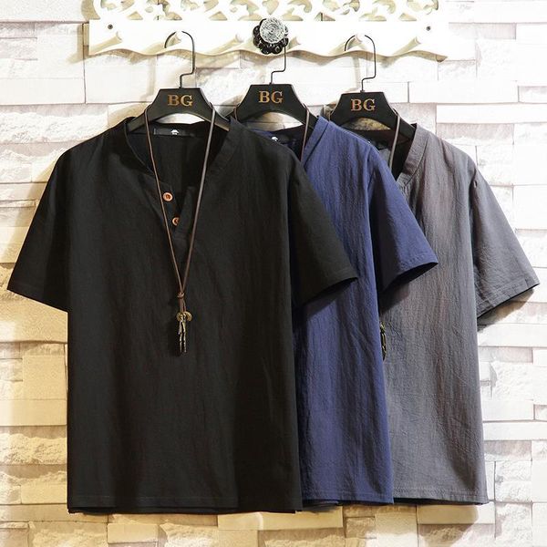 men's tracksuits cotton and linen short-sleeved shorts suit male chinese style loose large size v-neck t-shirt summer leisure sports tw, Gray
men's tracksuits cotton and linen short-sleeved shorts suit male chinese style loose large size v-neck t-shirt summer leisure sports tw, Gray