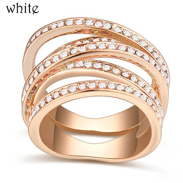 wedding rings arrival ring multilayer for women rose gold color unique crystal, Slivery;golden
wedding rings arrival ring multilayer for women rose gold color unique crystal, Slivery;golden