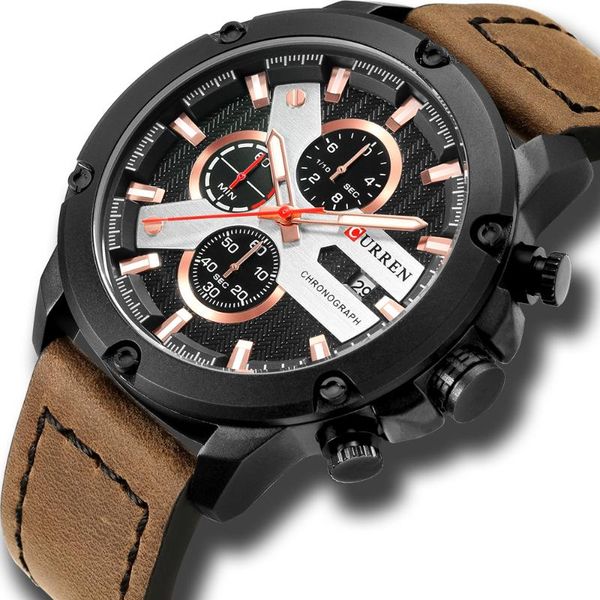 wristwatches chronograph waterproof sports quartz watch curren fashion men business stainless steel wristwatch male clock reloj hombre, Slivery;brown
wristwatches chronograph waterproof sports quartz watch curren fashion men business stainless steel wristwatch male clock reloj hombre, Slivery;brown