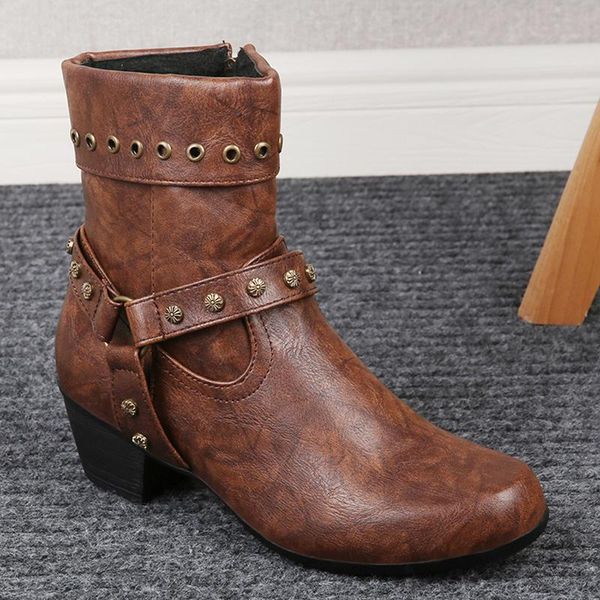 boots fashion ankle for women studded autumn winter plus size shoes footwear, Black
boots fashion ankle for women studded autumn winter plus size shoes footwear, Black