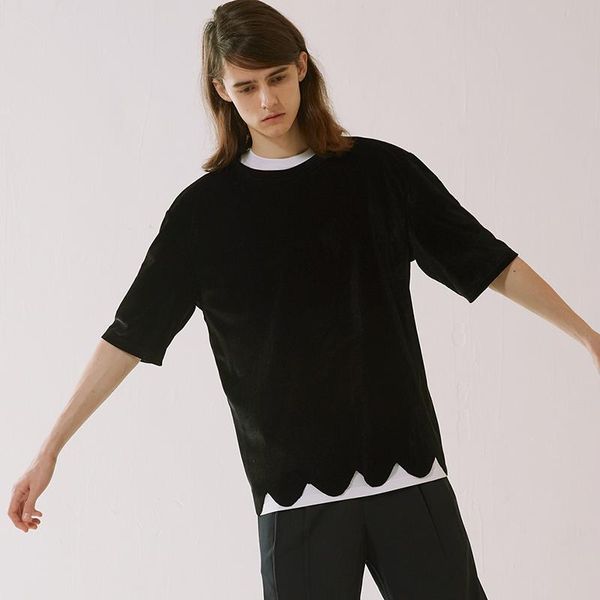 new 2021 men's clothing hair stylist gd loose short sleeve velvet playful edge t-shirt plus size costumes, White;black
new 2021 men's clothing hair stylist gd loose short sleeve velvet playful edge t-shirt plus size costumes, White;black