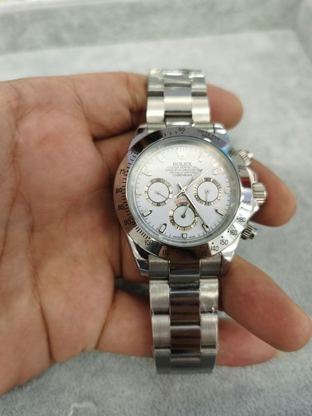 with original box luxury automatic 2813 mechanical movement watch white dial watches men 116508 116528 mens wristwatches, Slivery;brown
with original box luxury automatic 2813 mechanical movement watch white dial watches men 116508 116528 mens wristwatches, Slivery;brown