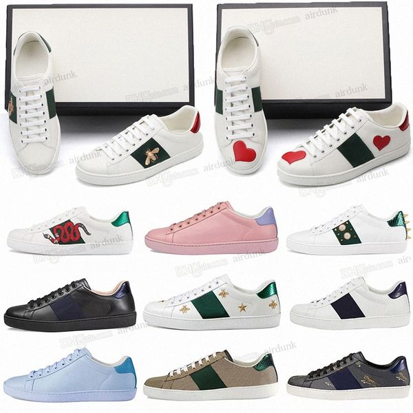 mens italy bee casual shoes men women white luxury designer lace up genuine leather sneakers green red stripe embroidered tiger snake couple, Black
mens italy bee casual shoes men women white luxury designer lace up genuine leather sneakers green red stripe embroidered tiger snake couple, Black