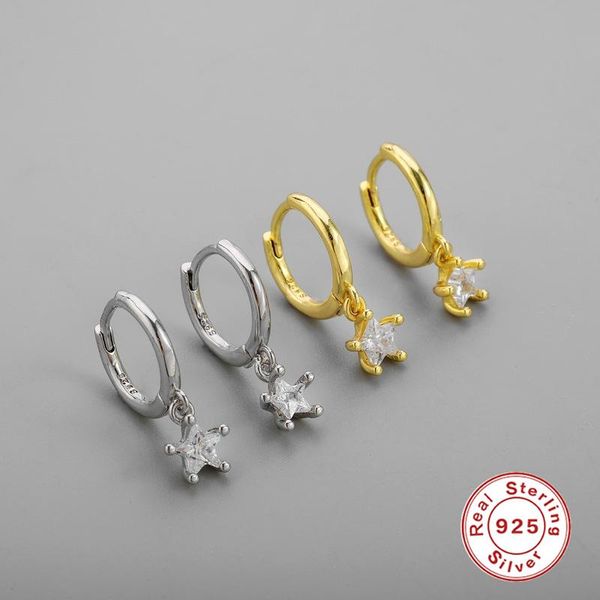 hoop & huggie aide 925 sterling silver classic white zircon crystal star charm pendant earrings for women dainty gold circle, Golden;silver
hoop & huggie aide 925 sterling silver classic white zircon crystal star charm pendant earrings for women dainty gold circle, Golden;silver
