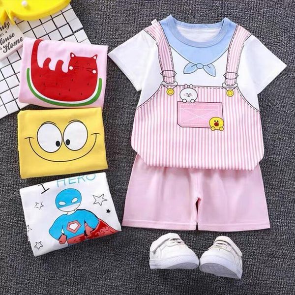 toddler baby boys girls summer clothing suit newborn kids cartoon short sleeve t shirts shorts 2pcs childrens tracksuits sets, White
toddler baby boys girls summer clothing suit newborn kids cartoon short sleeve t shirts shorts 2pcs childrens tracksuits sets, White
