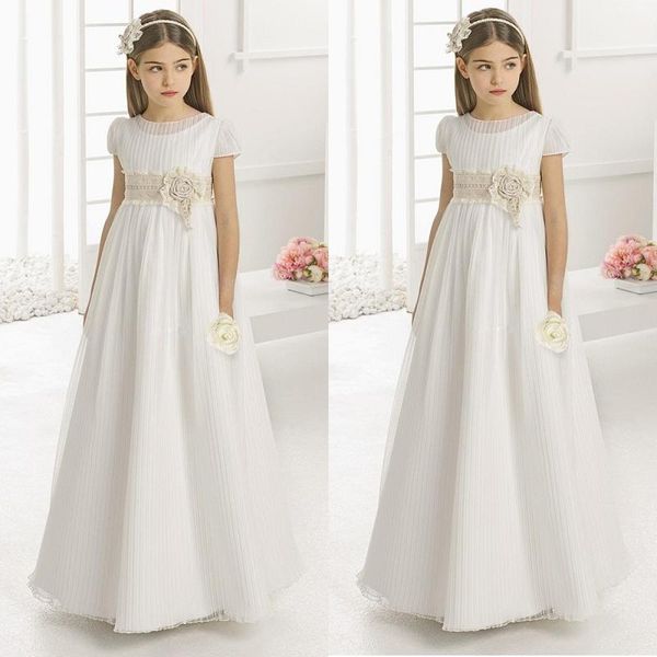 vintage flower girl dresses for wedding empire waist short sleeve tulle crew champagne lace sash children first communion gowns, Red;yellow
vintage flower girl dresses for wedding empire waist short sleeve tulle crew champagne lace sash children first communion gowns, Red;yellow