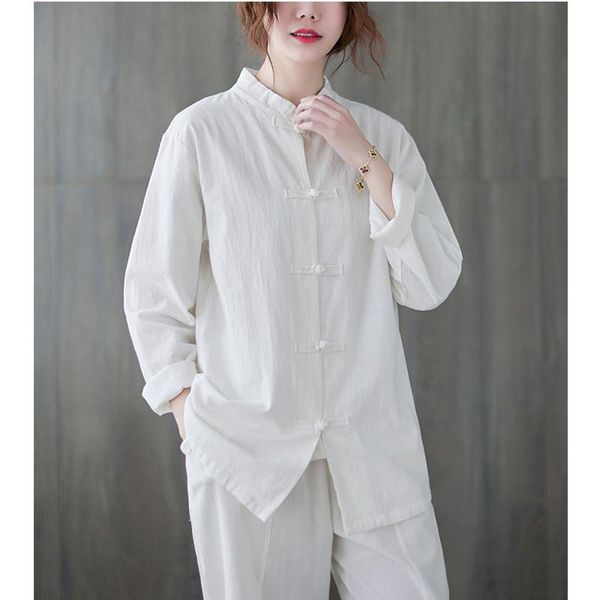 ethnic clothing cotton linen tang suit chinese traditional fall/winter national style casual retro stand collar button shirt women's ja, Red
ethnic clothing cotton linen tang suit chinese traditional fall/winter national style casual retro stand collar button shirt women's ja, Red