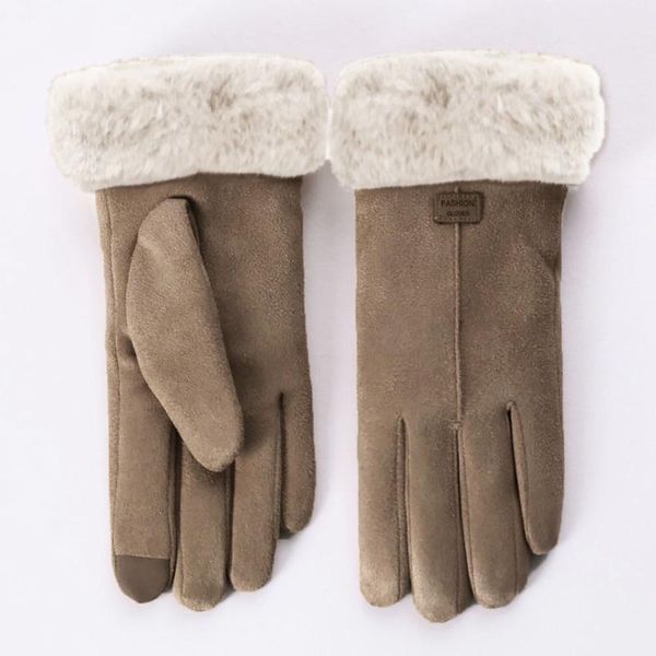 sports gloves 25# winter women outdoor cycling cashmere thicken windproof warm cute velvet waterproof touch screen driving mittens, Black
sports gloves 25# winter women outdoor cycling cashmere thicken windproof warm cute velvet waterproof touch screen driving mittens, Black